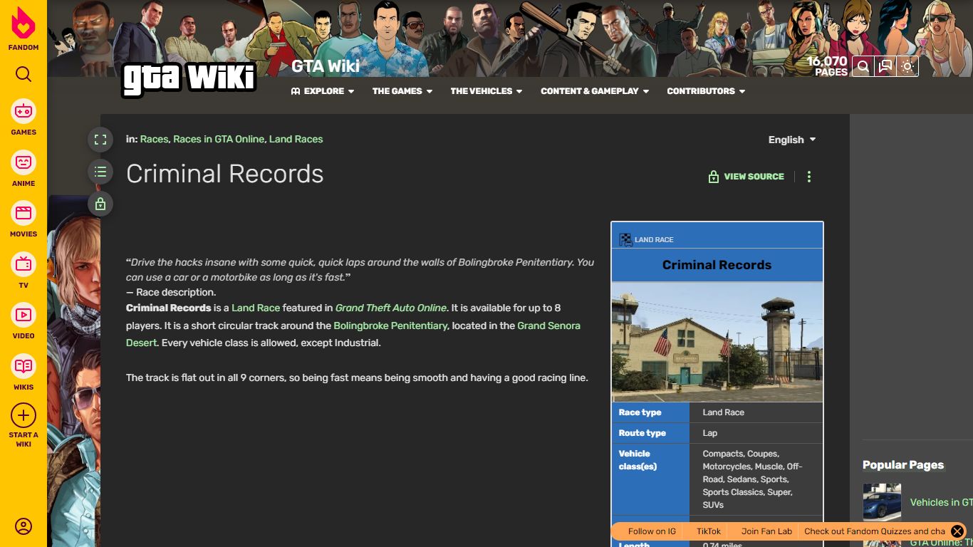 Criminal Records | GTA Wiki | Fandom