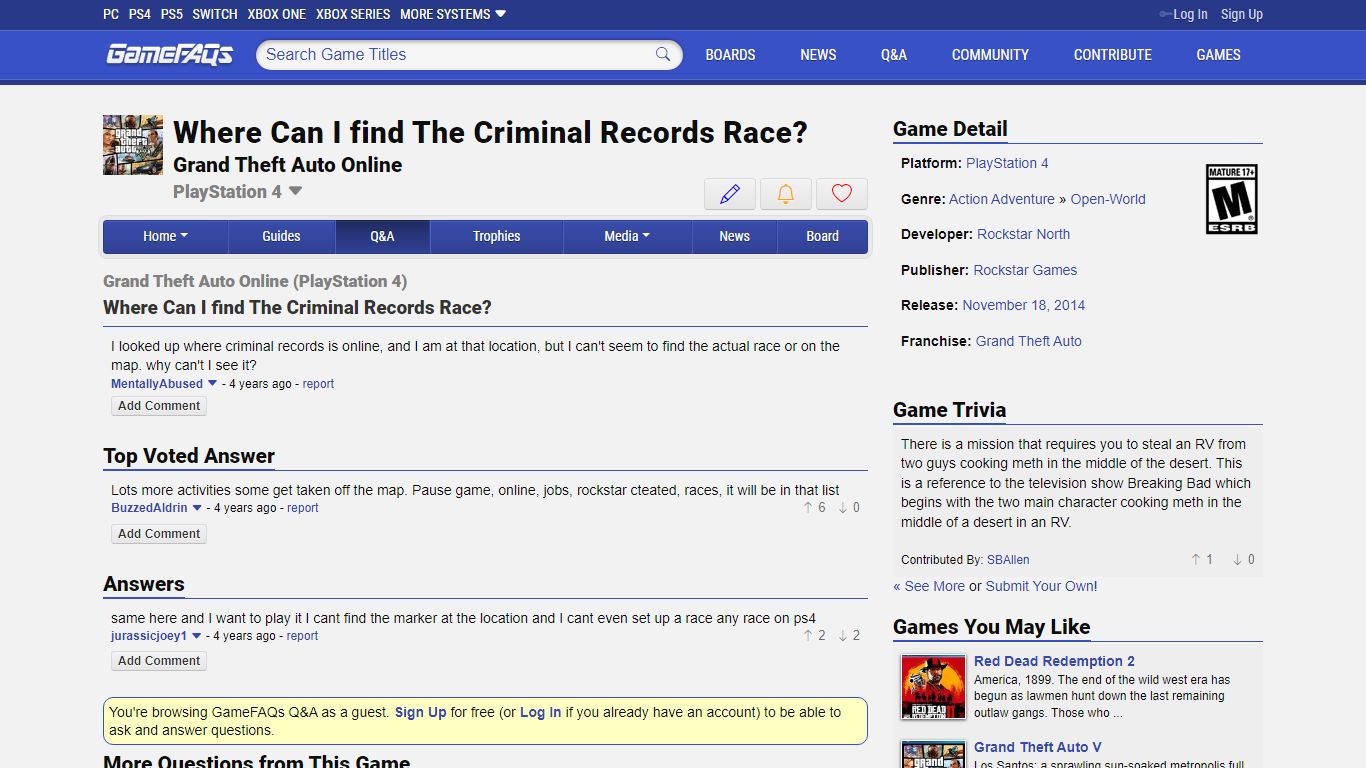 Where Can I find The Criminal Records Race? - Grand Theft ...